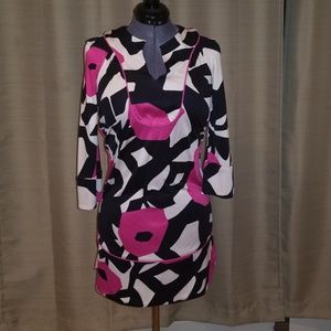 Printed silk dress